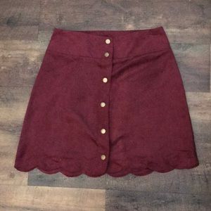 Suede Skirt